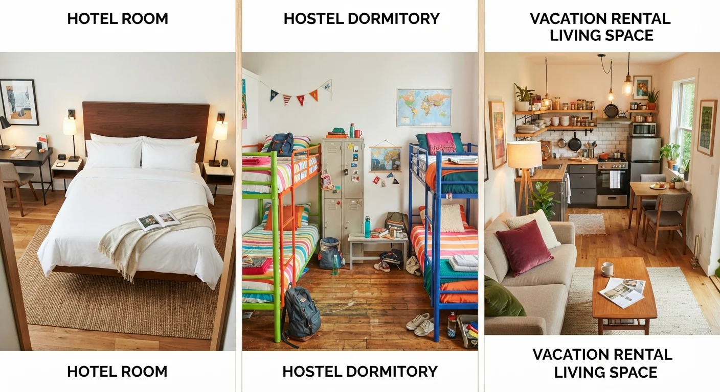 Hotels, Hostels, and Rentals: What Actually Sets Them Apart