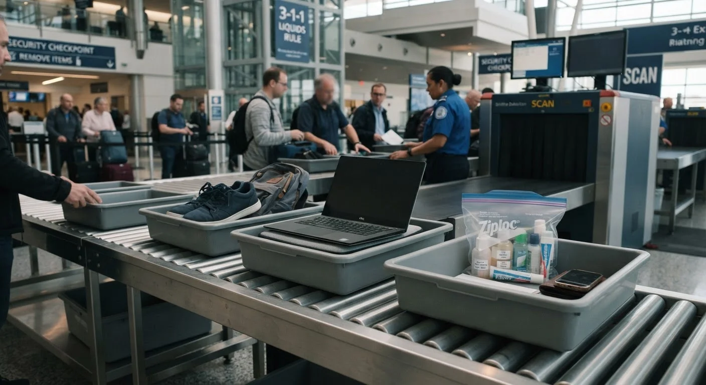 Liquids, Laptops, and Shoes: Clearing Security Without Holding Up the Line