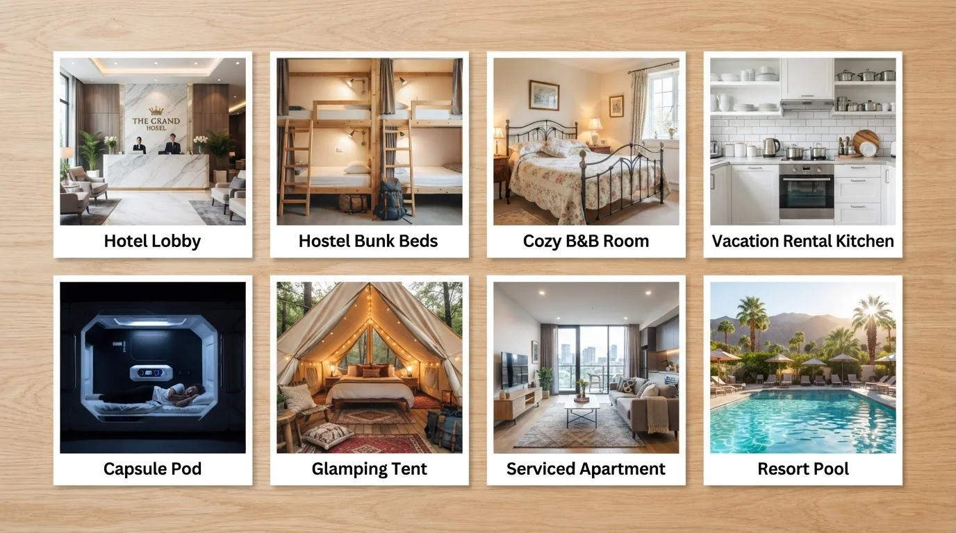 Lodging Types at a Glance: A Comparison of Eight Common Categories