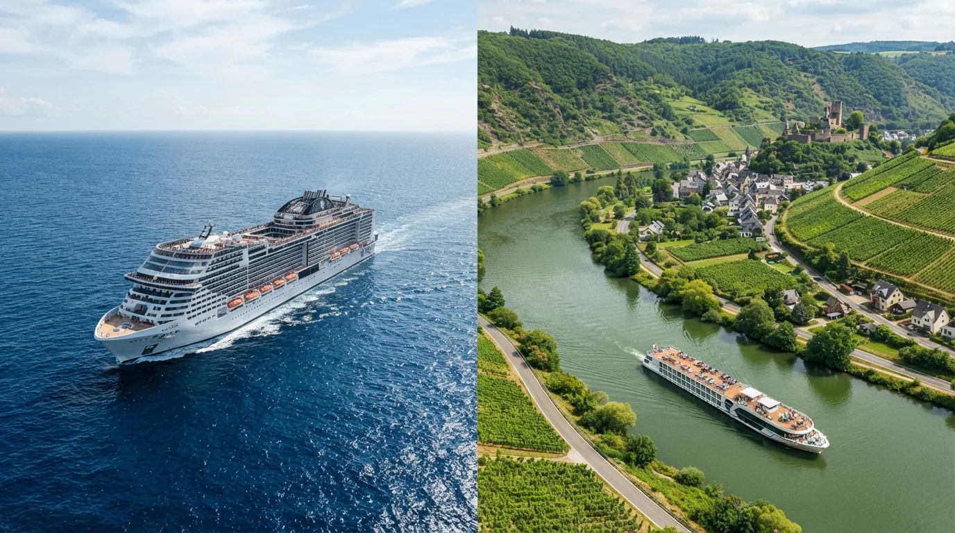 Ocean Cruise vs. River Cruise: Which Style Suits First-Time Travelers?