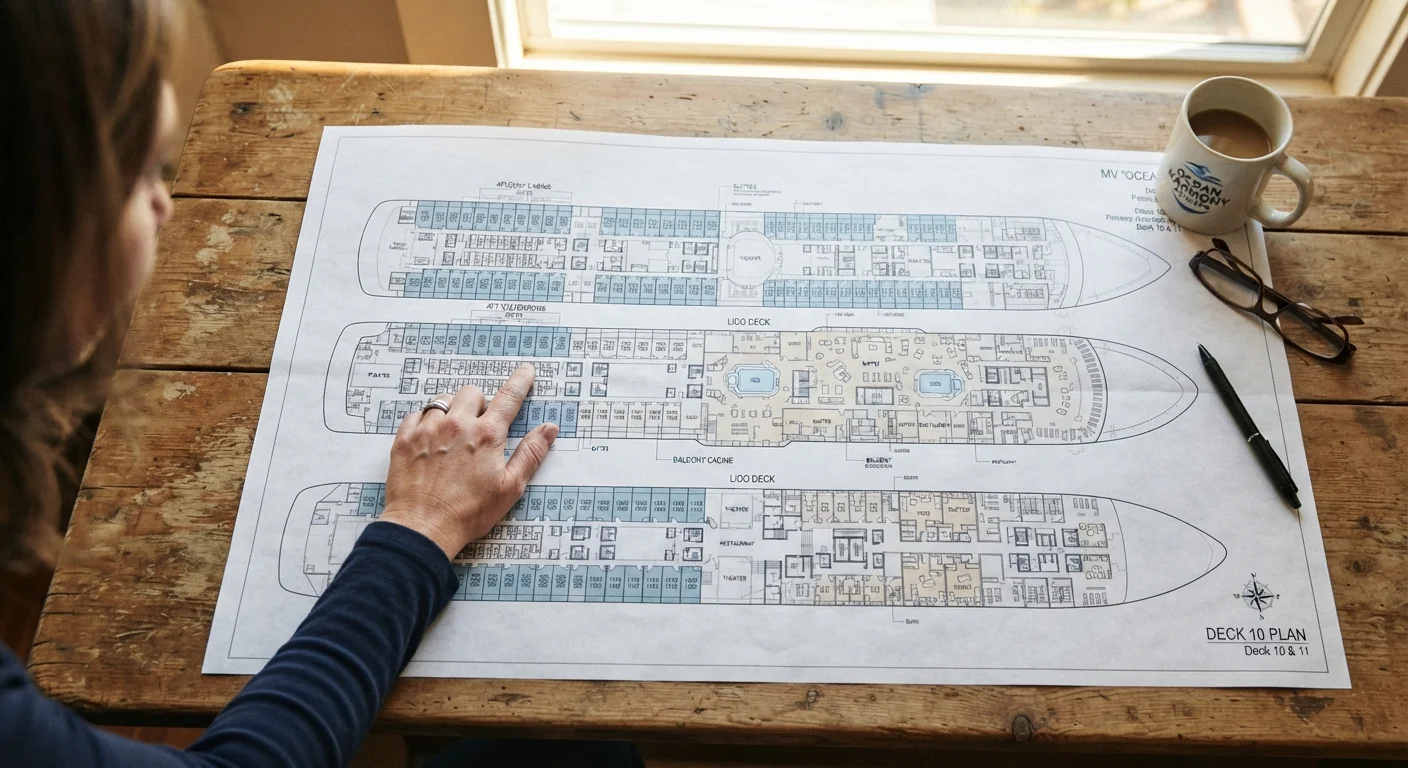 Reading a Cruise Ship Deck Plan Without Getting Confused