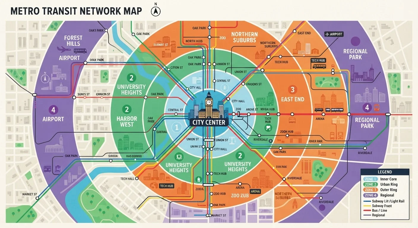 The Anatomy of a Transit Zone: Fare Zones Explained Simply