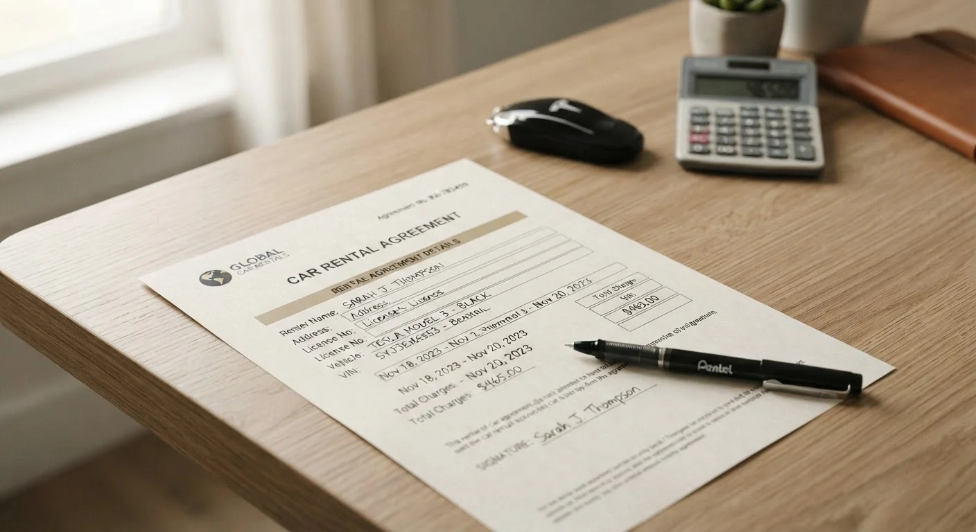 The Hidden Fees Inside a Car Rental Agreement
