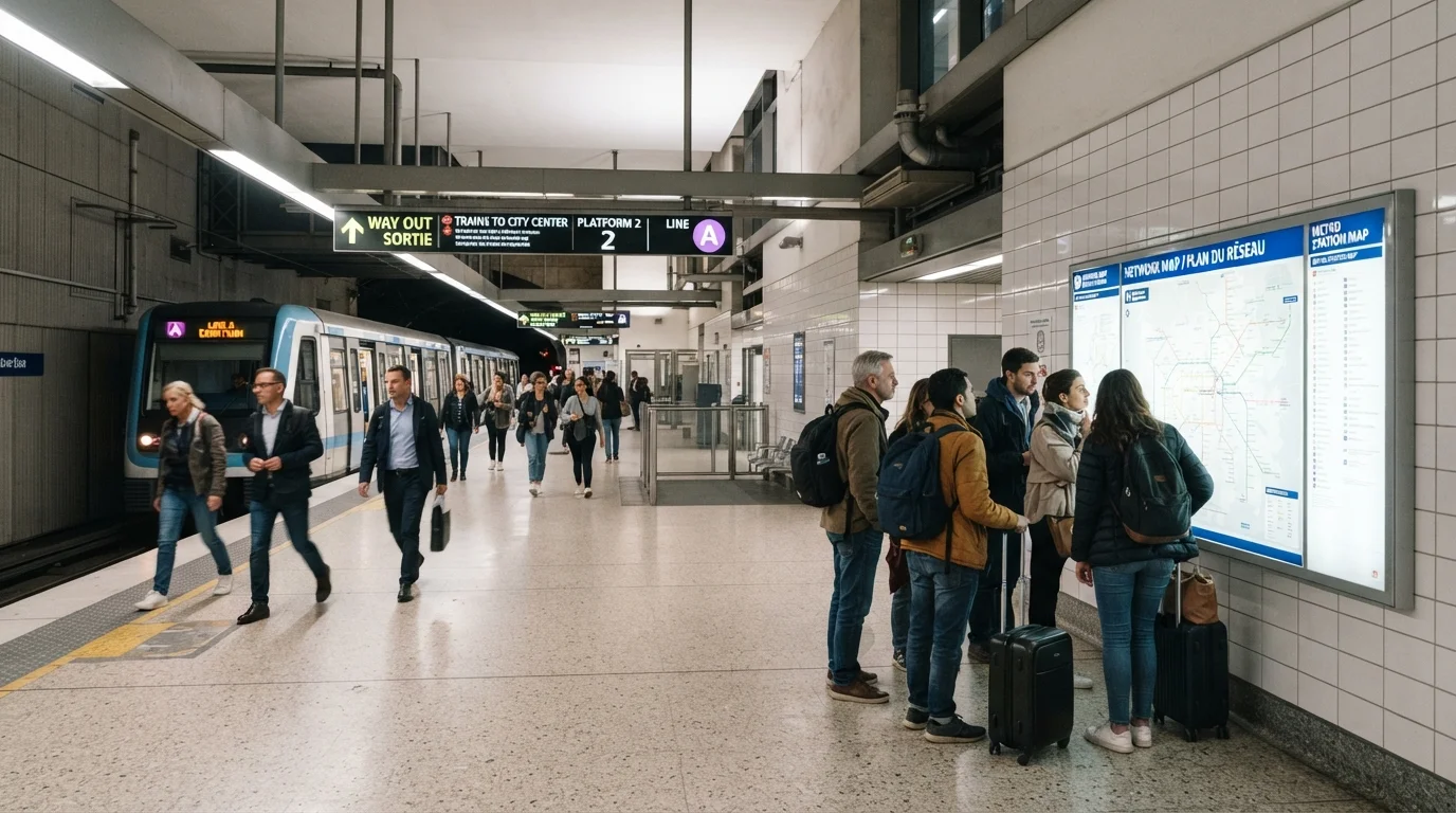 Using Public Transport in an Unfamiliar City: An End-to-End Walkthrough